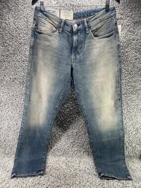 H&M & Denim Men Light Wash Straight Leg Regular Fit Jeans Size W30xL32 New
